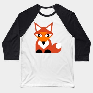 Cute fox digital art, vector art for children and for fox lovers Baseball T-Shirt